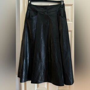 Tahari Faux Leather Skirt